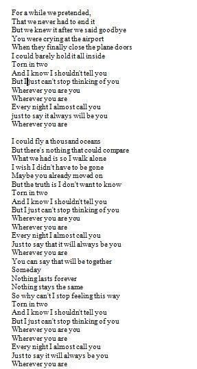 Lyrics To Wherever You Are By 5 Seconds Of Summer 5 Seconds Of Summer Lyrics 5sos Songs 5sos