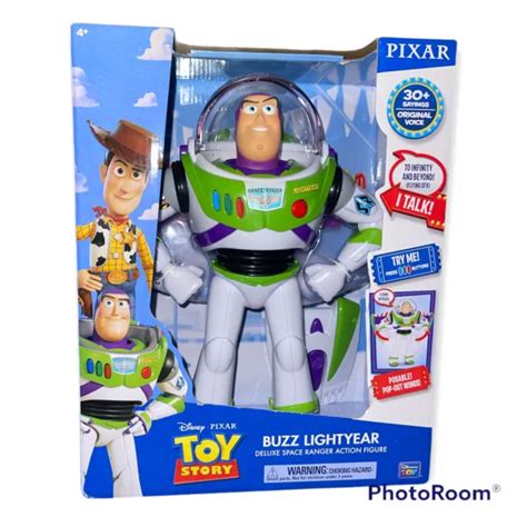 Disney Pixar Toy Story Buzz Lightyear Deluxe Space Ranger Talking
