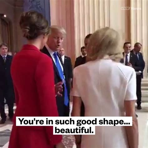 trump treats french first lady like miss universe contestant you re in such good shape