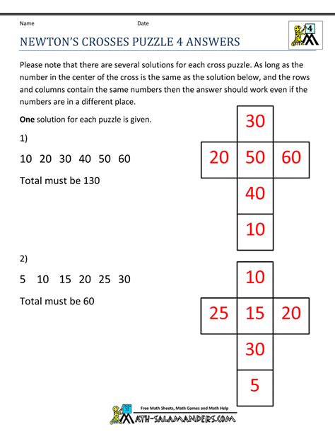 Logic Problems For 4th Grade Worksheets Free Math Puzzles 4th