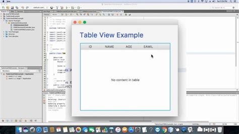 Javafx Adding Columns In Tableview Using Fxml Youtube
