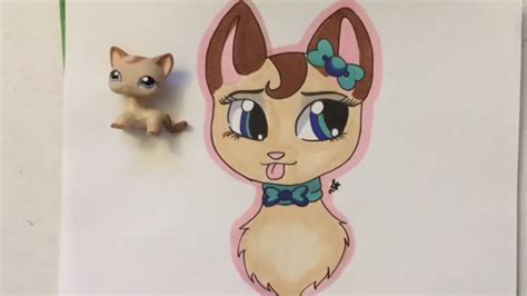 Lps Shorthair Cat Speed Draw Youtube
