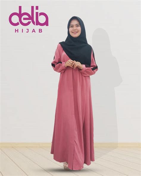 Baju Gamis Modern Della Dress Delia Hijab Delia Hijab