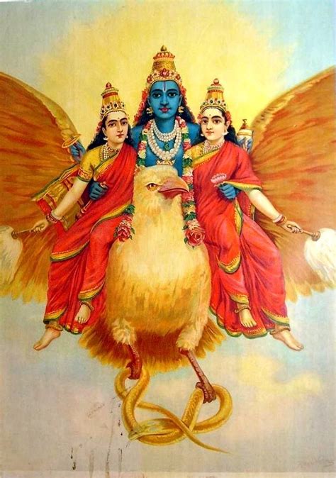 Raja Ravi Varma Lord Garuda Free Stock Illustrations Creazilla