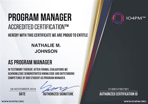 What Is Usd 99 Program Manager Accredited Certification Program