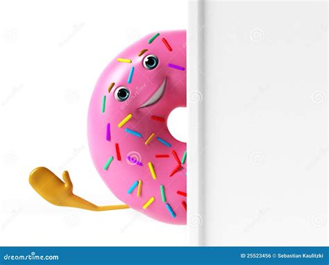 Funny Donut Character Stock Illustration Illustration Of Dough 25523456
