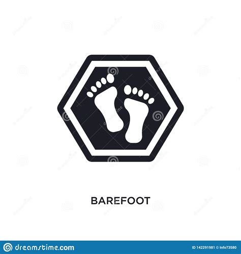 Barefoot Isolated Icon Simple Element Illustration From Signs Concept