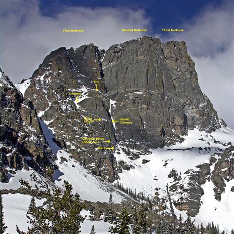 Great Dihedral Of Hallett Peak Photos Diagrams And Topos Summitpost