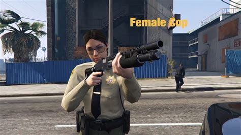 Gta 5 Hot Female Cop In Pursuit Youtube