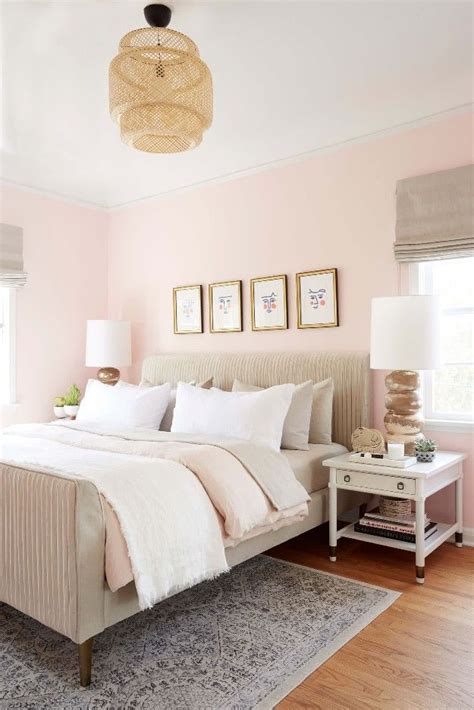 Light Pink Accent Wall Pink Bedroom Walls Light Pink Bedrooms Light