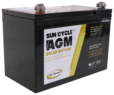 An rv deep cycle battery is one of the most important components in the electrical system of your rv. Go Power AGM RV Battery - Deep Cycle - Group 27 - 12V ...