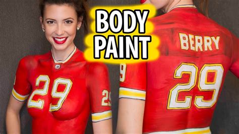 Jersey Body Paint Tutorial Elsa Rhae YouTube