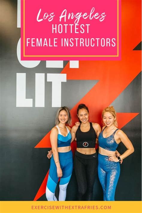 Hottest Female La Instructors Exercise With Extra Fries