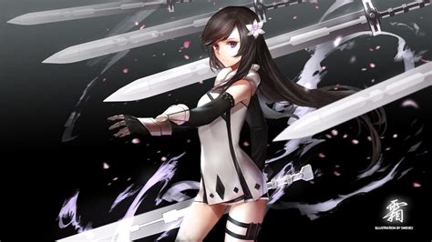 Anime Girl With Sword Wallpaper Hd Baka Wallpaper Vrogue Co