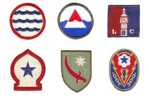 Militaria Patches Worn By Wwii Overseas Commands