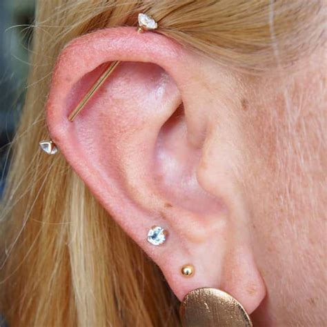 Industrial Piercing Pain, Healing Time, Cost (with 75+ Ideas) - Wild ...