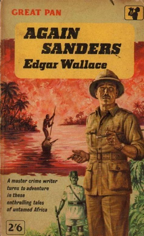 Again Sanders By Edgar Wallace Vintage Pan Paperback Book Cover