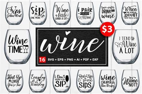 Not always size or price determines the extent of love and willing sacrifice. Wine SVG Bundle (Graphic) by Artstudio · Creative Fabrica