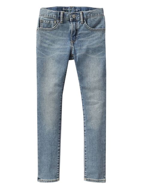 Shop Boy Lightwash Kids Skinny Jeans With Washwell 129 Aed In Uae