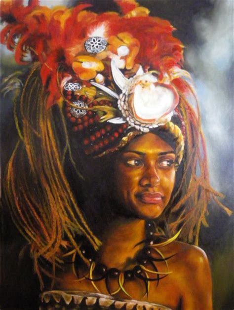 Samoan Girl Polynesian Art Island Girl Samoan Women