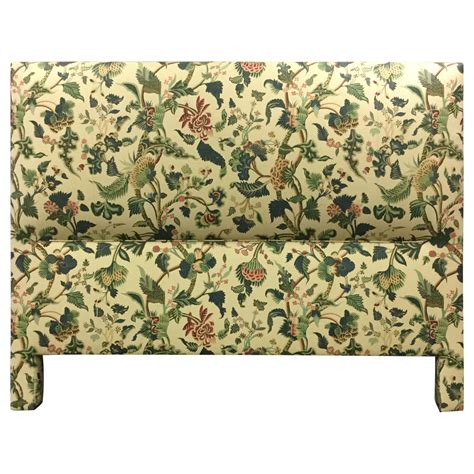 Cameron Collection Floral Upholstered Headboard Front Upholstered