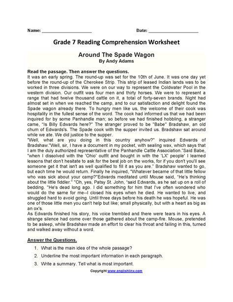 7th Grade Readeing Eopg Released Printable Form