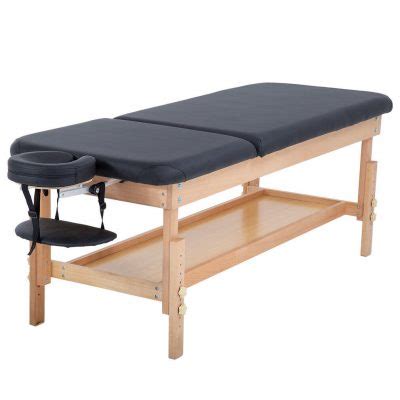 Black Stationary Massage Table With Incline Brody Massage