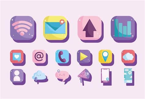 Premium Vector Mobile App Set