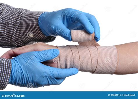 Arm Bandage Stock Photo Image Of Health Doctor Gloves 30080016