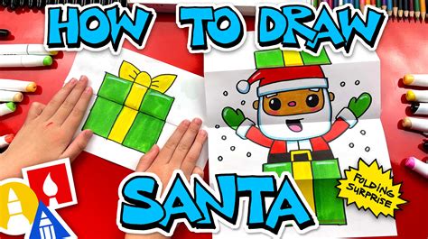 How To Draw A Christmas Tree Folding Surprise Art For