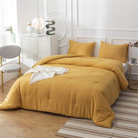 Get free shipping on qualified bed in a bag comforters & comforter sets or buy online pick up in store today in the home decor department. CLOTHKNOW Dark Yellow Comforter Sets King Yellow Bedding ...