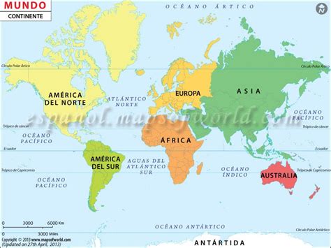 Mapa Mundi Con Sus Continentes Imagui