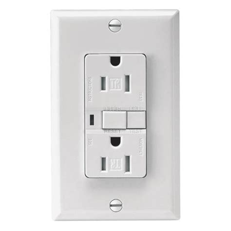 15 Amp White Gfi Duplex Outlet Greschlers Hardware