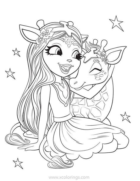 Enchantimals Coloring Pages Gillian And Pawl Cartoon Coloring Pages My XXX Hot Girl