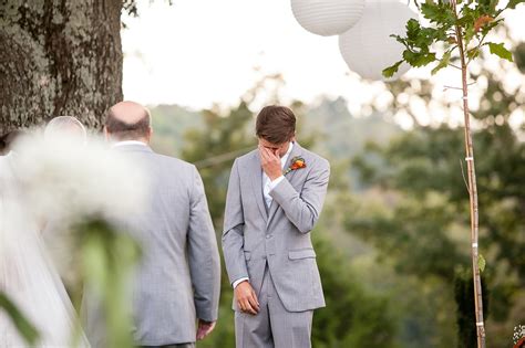 Groom Watching The Bride Walk Down The Aisle The Ultimate Wedding Day Photo Checklist