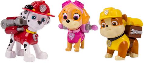 Paw Patrol Actie Pups Marshall Skye And Rubble Speelset