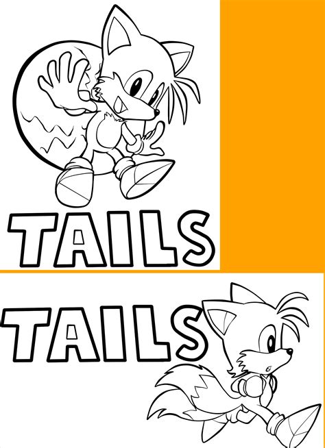15 Tails Sonic Coloring Pages Printable Coloring Pages