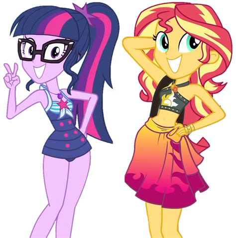 Twilight Sparkle And Sunset Shimmer By Lolpunch427 On Deviantart