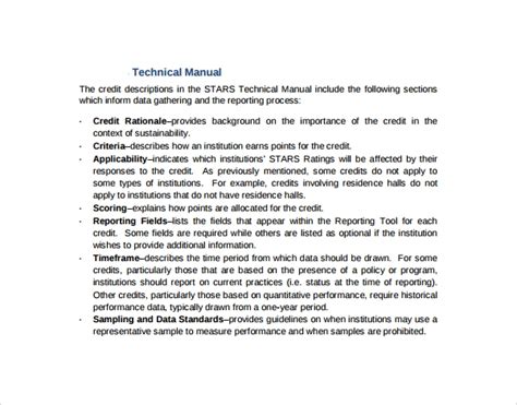 Free 7 Sample Technical Manual Templates In Pdf