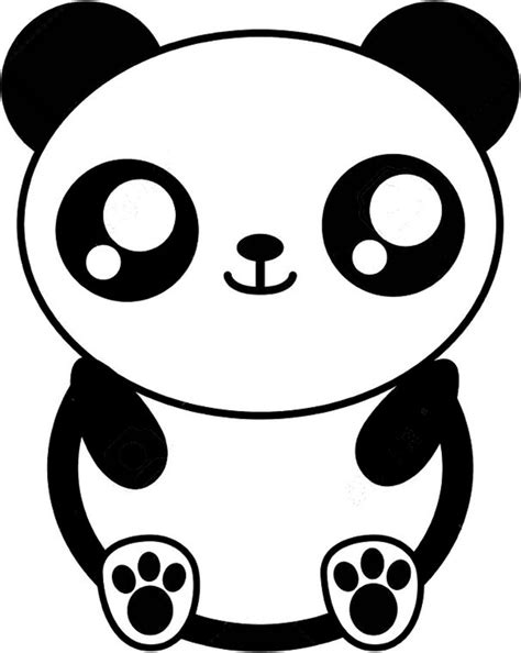 Dibujos De Oso Panda Kawaii Para Colorear Pintar E Imprimir