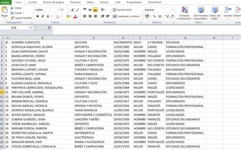 Descargar Base De Datos En Excel Riset