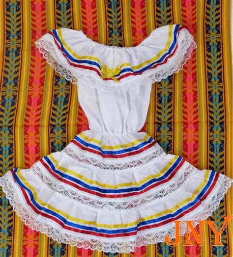 Colombian Dress Venezuelan Dress Ecuadorian Dress Ethnic Etsy