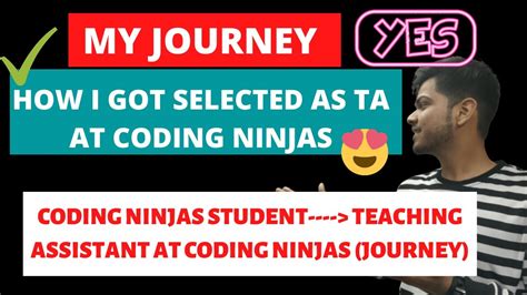 How To Become Teaching Assistant At Coding Ninjas Everything About