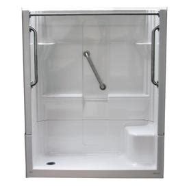 The store shower stall is built of solid vikrell for material strength, durability and lasting beauty. Shower Stalls & Enclosures at Lowes.com