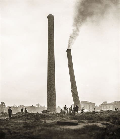 Sept 17 1935 These Two 150 Foot Tall Brick Smokestacks On The Mall