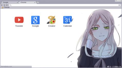 Anime Girl Chrome Theme Themebeta