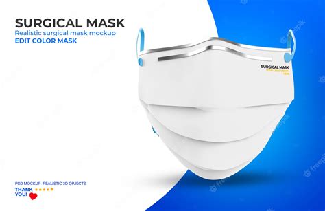 Premium Psd Surgical Mask Mockup