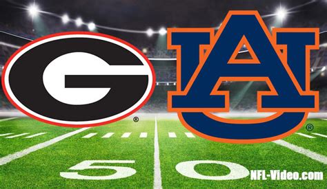 Georgia Vs Auburn Football Week 5 2023 Full Game Replay Ncaa College