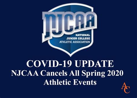 Njcaa Announces Cancellations Of All Spring Athletic Events Angelina