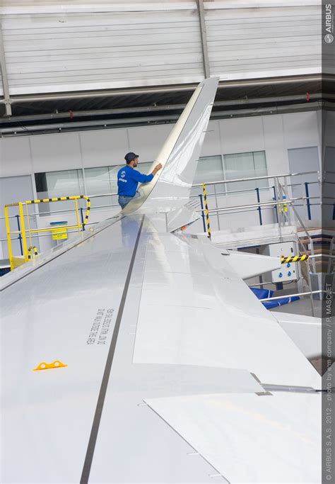 First New Build Sharklet Equipped A320 Completed In Toulouse